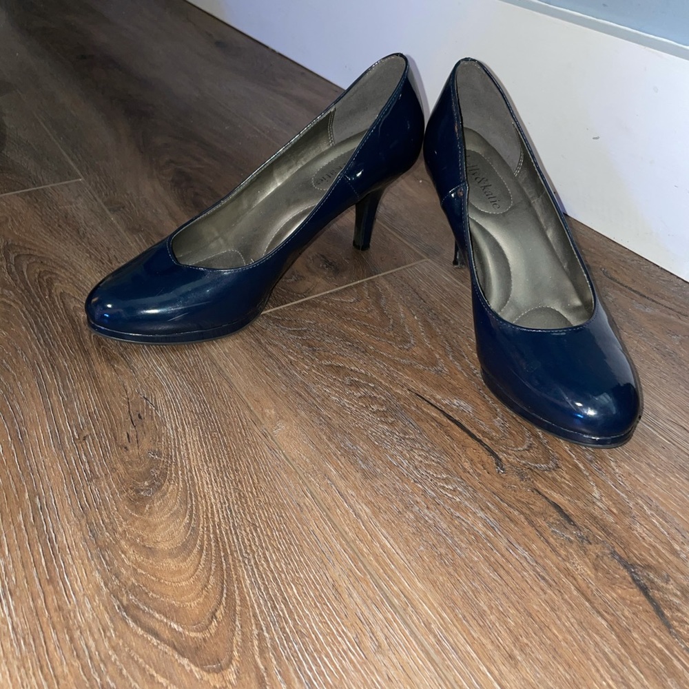 Navy short heels